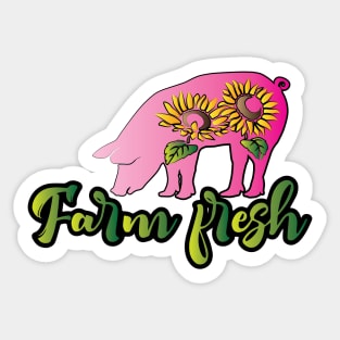 Farm Fresh Pig Sticker